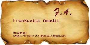 Frankovits Amadil névjegykártya